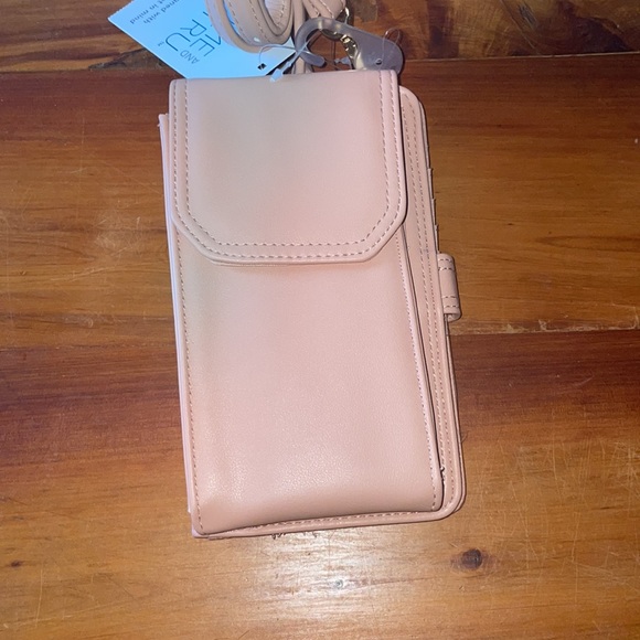 NWT Time and Tru Women's Natalie Wallet crossbody purse String Ornage peach - Picture 11 of 13
